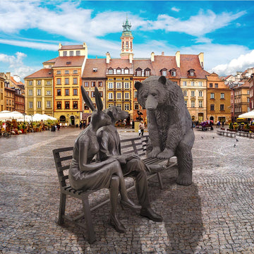The Grizzly Bear Bench of Friendship (Bronze Sculpture)