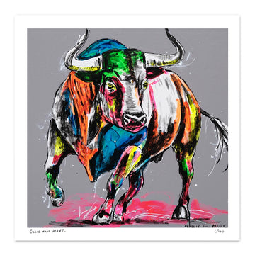 Bull with Love in Its Heart (Print)