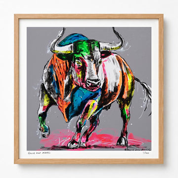 Bull with Love in Its Heart (Print)