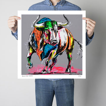 Bull with Love in Its Heart (Print)