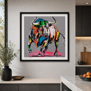 Bull with Love in Its Heart (Print)