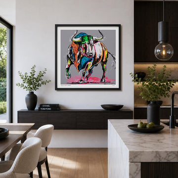 Bull with Love in Its Heart (Print)
