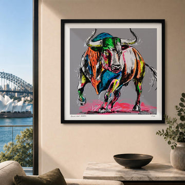 Bull with Love in Its Heart (Print)