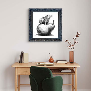 A Study for The Hippo Was Just Pearfect (Giclee Canvas Print)