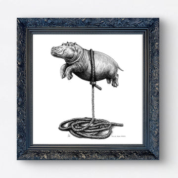 A Study For Hippo on a Rope (Giclee Canvas Print)