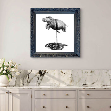 A Study For Hippo on a Rope (Giclee Canvas Print)