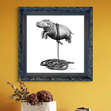 A Study For Hippo on a Rope (Giclee Canvas Print)