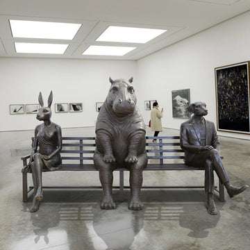The Hippo Bench of Friendship (Bronze Sculpture)