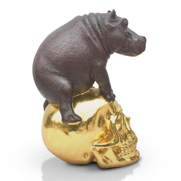 Mankind for Hippos (Bronze Sculpture)