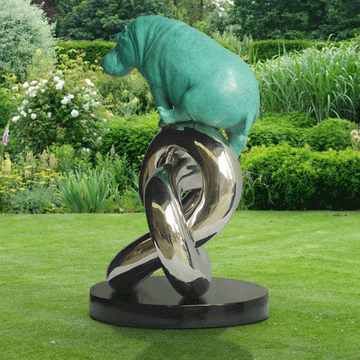 Big Eternity Hippo (Bronze Sculpture)