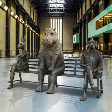 The Hippo Bench of Friendship (Bronze Sculpture)
