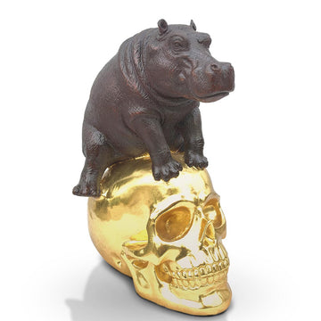 Mankind for Hippos (Bronze Sculpture)