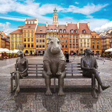 The Hippo Bench of Friendship (Bronze Sculpture)