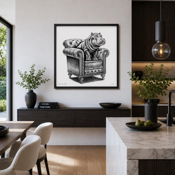 A Study for a Hippo on a Chair (Print)