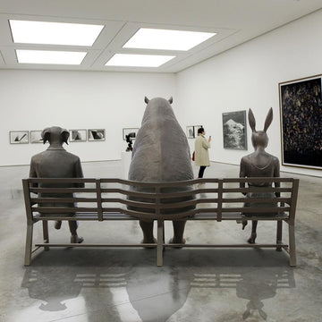The Hippo Bench of Friendship (Bronze Sculpture)