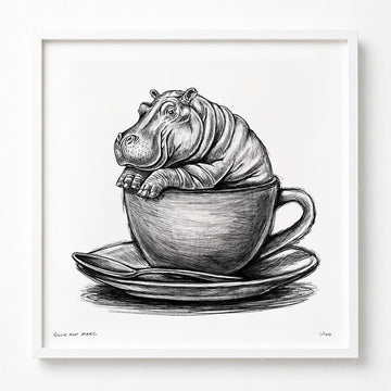 A Study For Hippo In A Cup (Print)