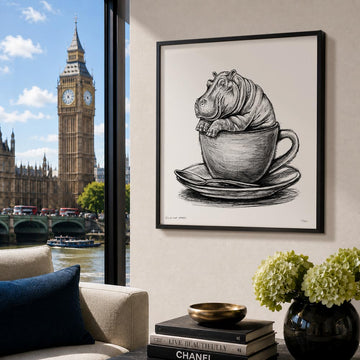 A Study For Hippo In A Cup (Print)