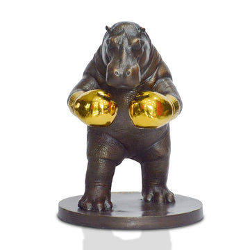 Hippo Warrior (Bronze Sculpture, Small)