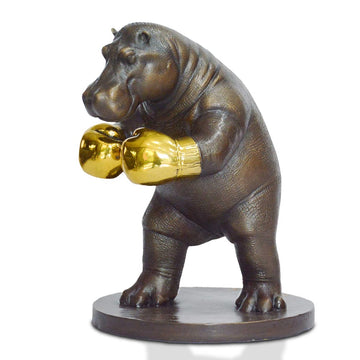 Hippo Warrior (Bronze Sculpture, Small)