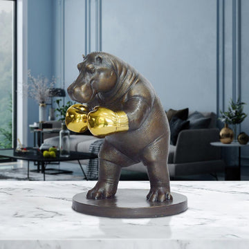 Hippo Warrior (Bronze Sculpture, Small)