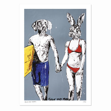 He Sang to Her, I Want to Hold Your Hand and She Did (Print)