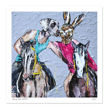 He Was Allergic to Horses but She Loved Riding, so He Just Sneezed a Lot (Print)