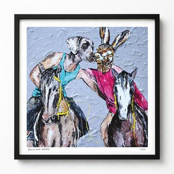 He Was Allergic to Horses but She Loved Riding, so He Just Sneezed a Lot (Print)
