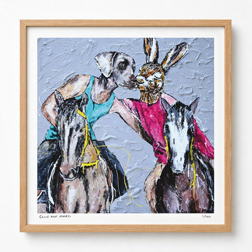 He Was Allergic to Horses but She Loved Riding, so He Just Sneezed a Lot (Print)
