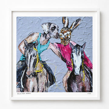 He Was Allergic to Horses but She Loved Riding, so He Just Sneezed a Lot (Print)