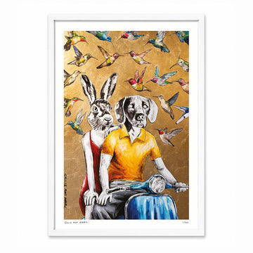 The Hummingbirds Hummed Love Songs Around Them (Print)