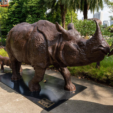 Love the Javan Rhino (Bronze Sculpture)