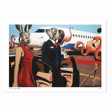 They Were Leaving on a Jet Plane and Didn't Know When They Would Be Back Again (Print)