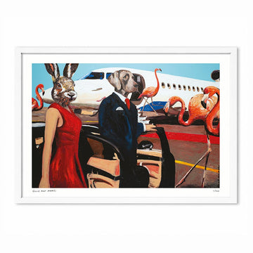 They Were Leaving on a Jet Plane and Didn't Know When They Would Be Back Again (Print)