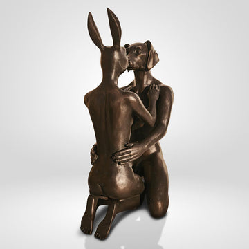 The Kiss that Melted the Universe (Bronze Sculpture)