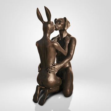 The Kiss that Melted the Universe (Bronze Sculpture)
