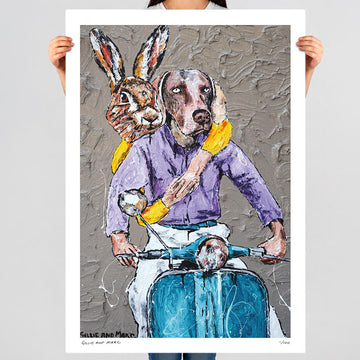 She Would Kiss Him When He Least Expected It and Not Always at the Appropriate Time (Print)