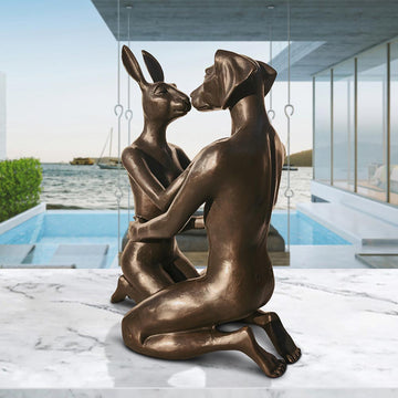 The Kiss that Melted the Universe (Bronze Sculpture)