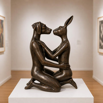 The Kiss that Melted the Universe (Bronze Sculpture)