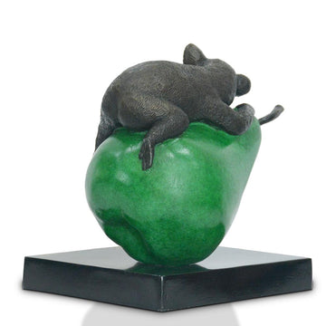 Koalas Will Pear for a Greener Life (Bronze Sculpture, Miniature)