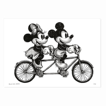 Mickey and Minnie on the Ride of a Lifetime (Print)