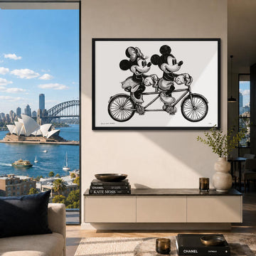 Mickey and Minnie on the Ride of a Lifetime (Print)