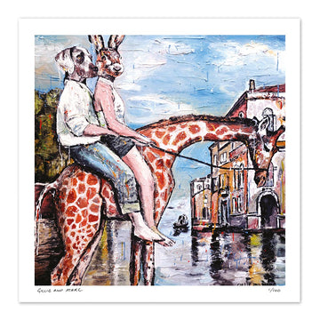 Living the High Life with Their New Friend Allowed Them to See Places They Never Imagined, Even if It Did Get Sore Bottoms... (Print)
