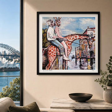 Living the High Life with Their New Friend Allowed Them to See Places They Never Imagined, Even if It Did Get Sore Bottoms... (Print)
