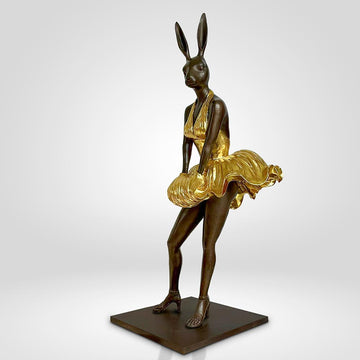 Marilyn Rabbitwoman Was a Star (Bronze Sculpture)