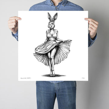 A Study for Marilyn Rabbitwoman (Print)