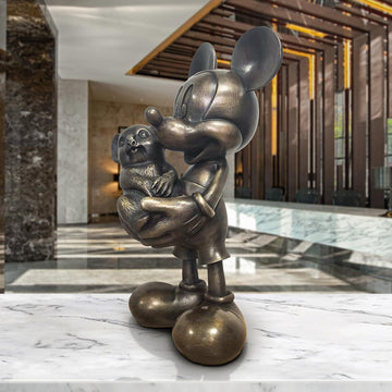 Mickey Loves Koalas (Bronze Sculpture, Miniature Collection)