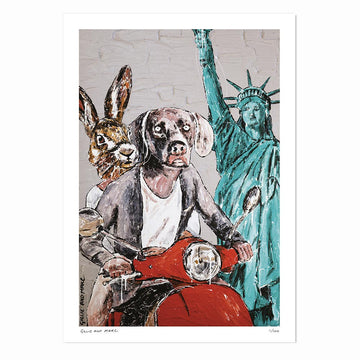 They Always Ride Together in New York (Print)