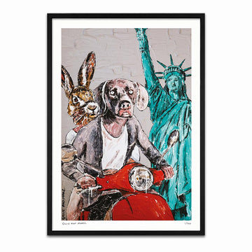 They Always Ride Together in New York (Print)
