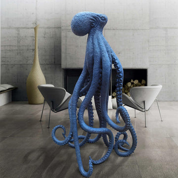 Octopus Stands Tall (Bronze Sculpture)