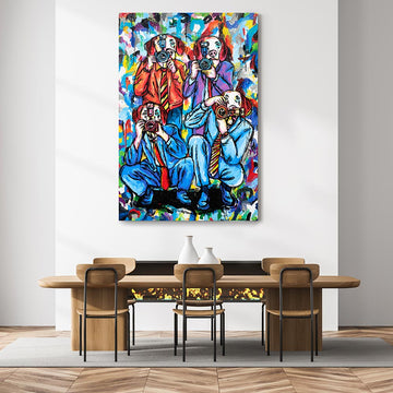 The pap dogs are here (Original Painting)